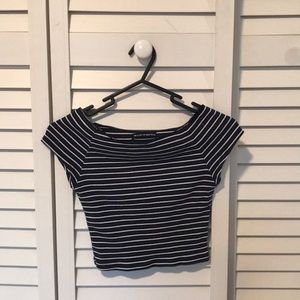 Brandy Melville Off-the-Shoulder Crop Top
